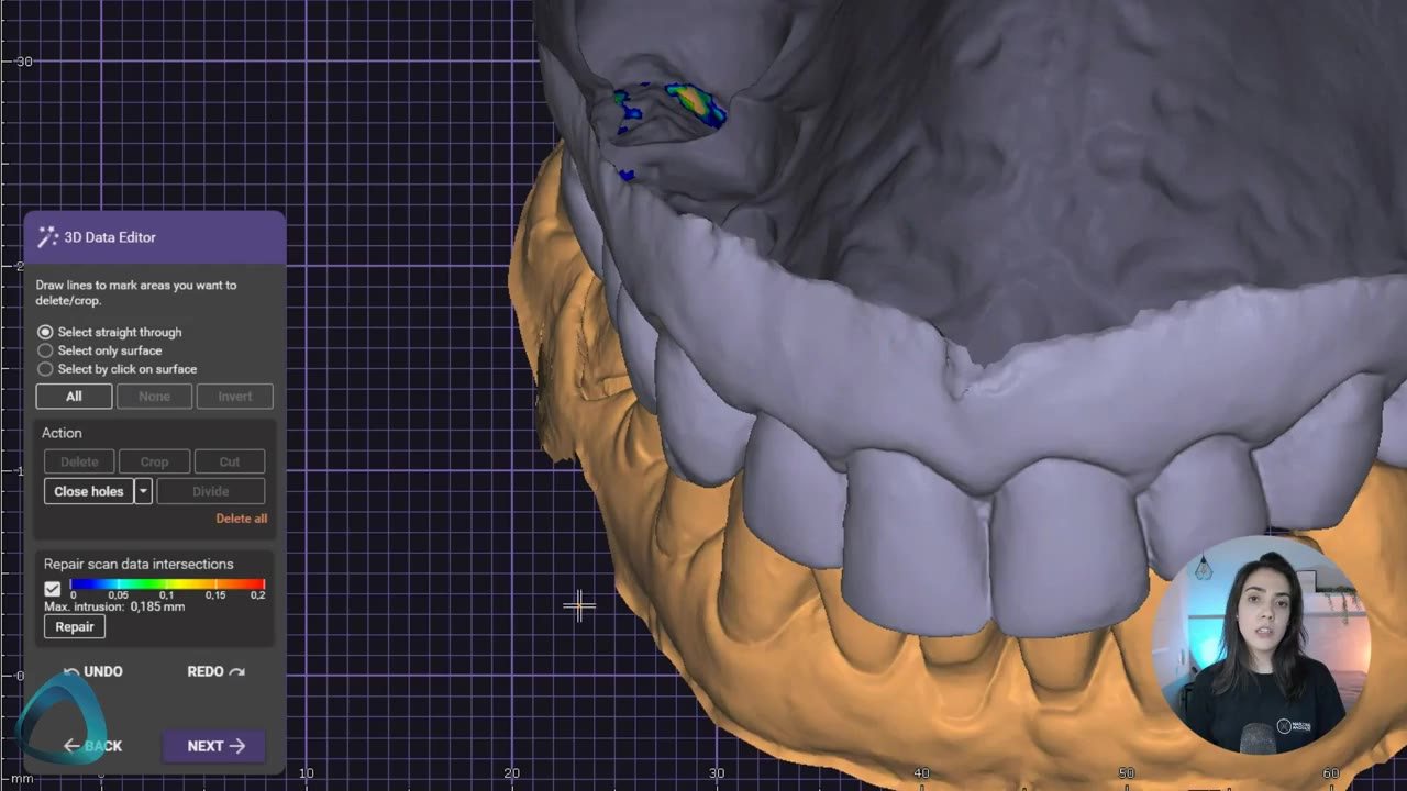 Кадр из урока «Очистка сканов в 3D Data Editor»